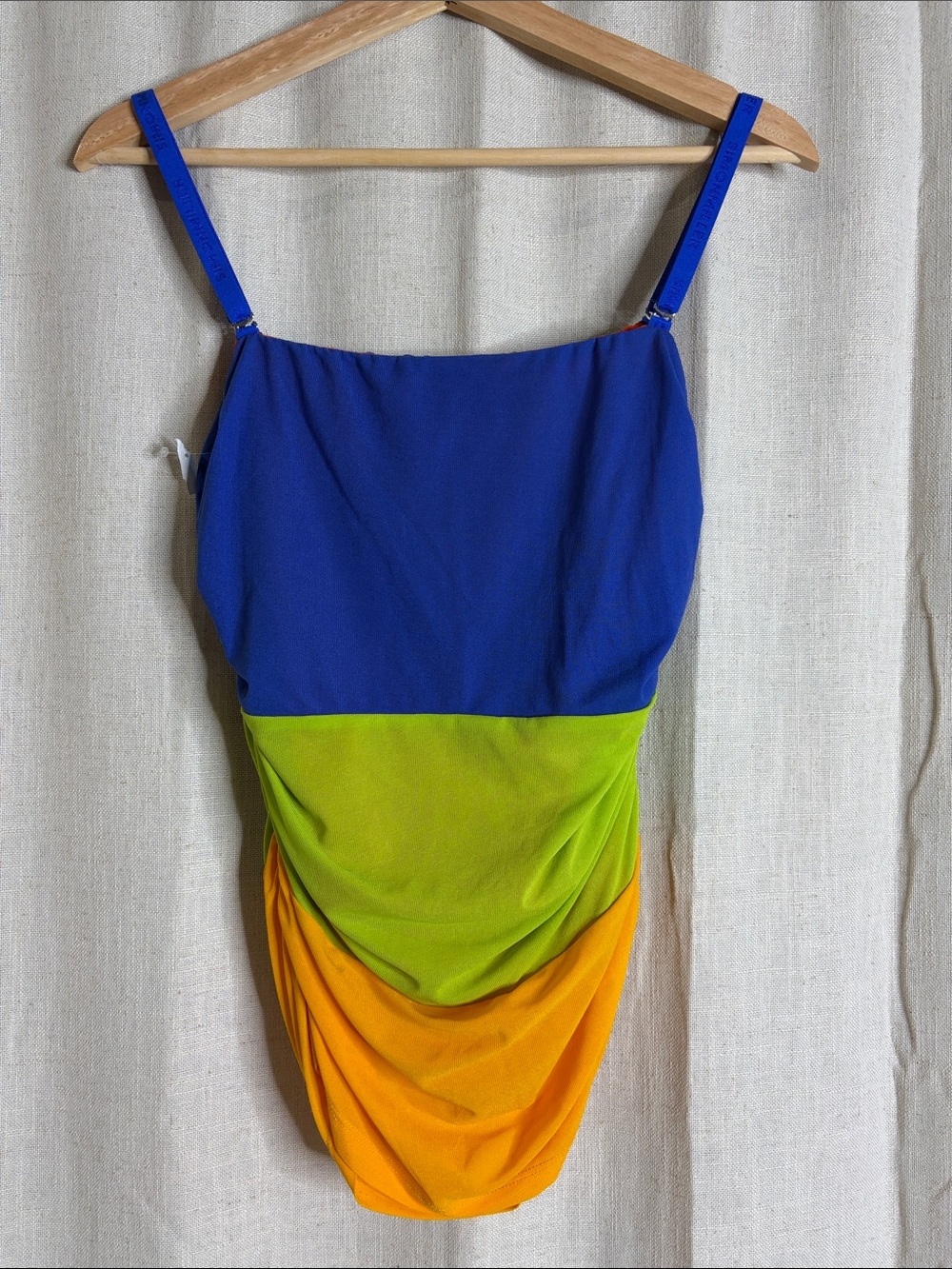 Simon Miller Colorblock Kids One-Piece - Royal Blue, Lime & Orange